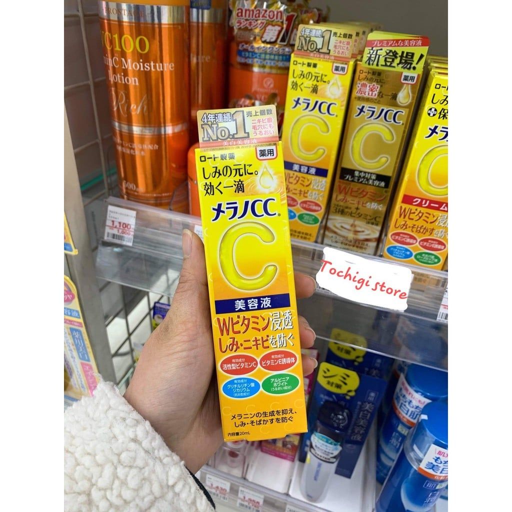 Serum Melano CC Vitamin C, E ngừa mụn và dưỡng trắng