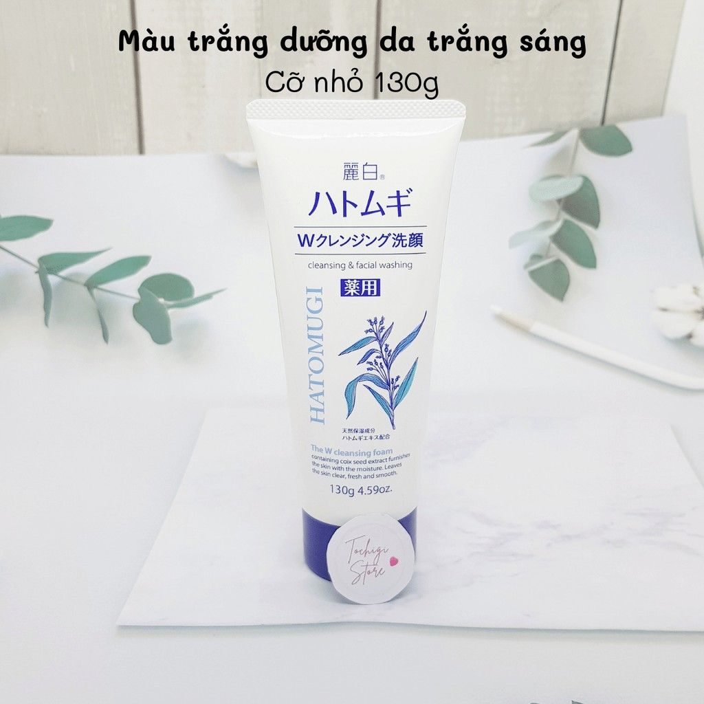 Sữa rửa mặt trắng da Hatomugi Cleansing Foam hạt Ý Dĩ
