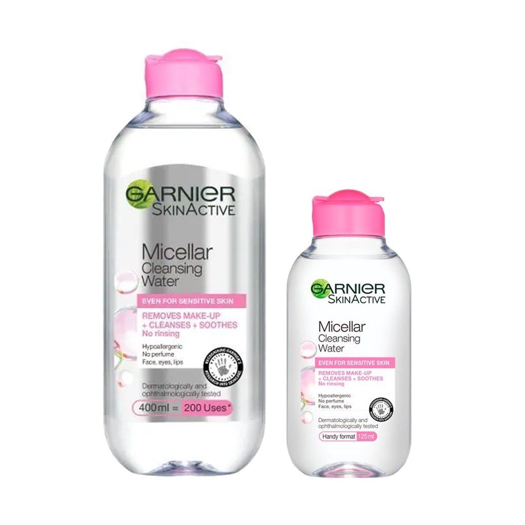 Nước tẩy trang Garnier Micellar Water làm sạch và tẩy trang cho mọi loại da