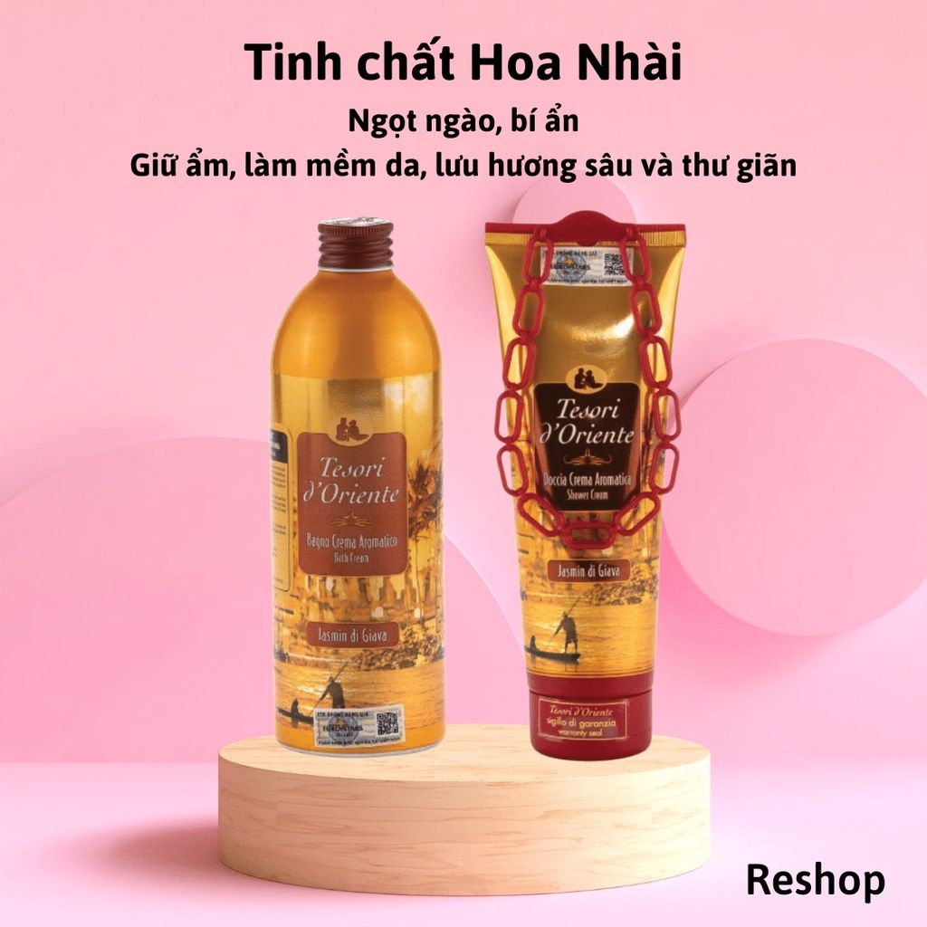 Sữa tắm xích Tesori D’Oriente Italy 250-500ml hương nước hoa, dưỡng ẩm, trắng da