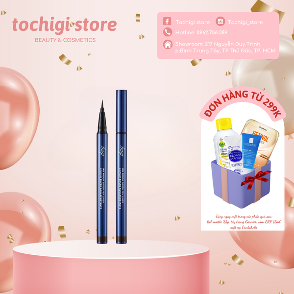 Bút kẻ viền mí siêu lâu trôi Ink Proof Brush Pen Liner fmgt The Face Shop
