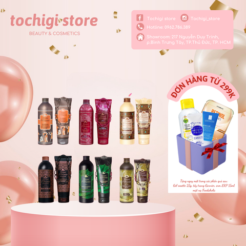 Sữa tắm xích Tesori D’Oriente Italy 250-500ml hương nước hoa, dưỡng ẩm, trắng da