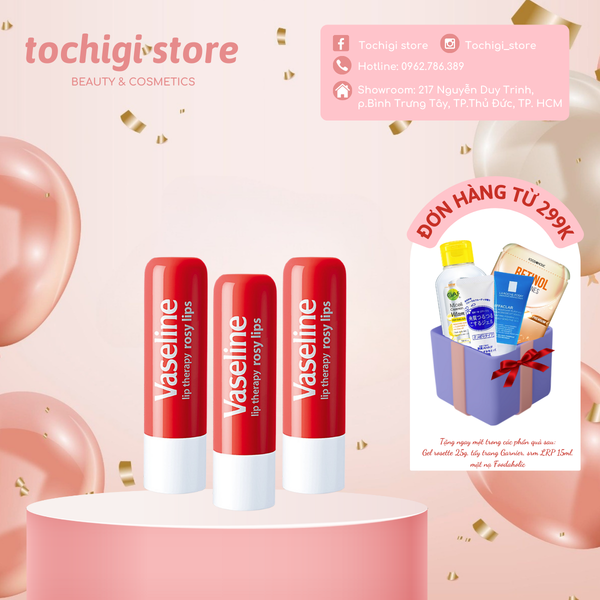 Son dưỡng môi vaseline hồng xinh 4.8g