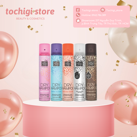 Dầu gội khô làm phồng tóc Girlz Only 200ml