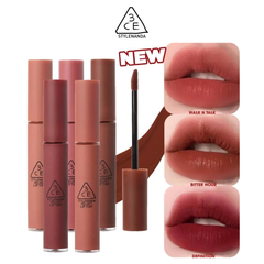 Son Kem 3CE Velvet Lip Tint Mướt Mịn, Lên Màu Chuẩn 4g