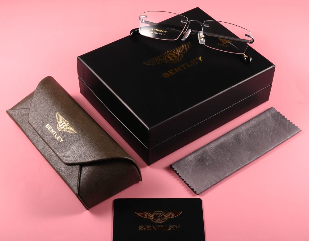 Gọng Kính Khoan Không Viền Nam Nữ Cao Cấp Bentley B1905 Full Box Chuẩn ...