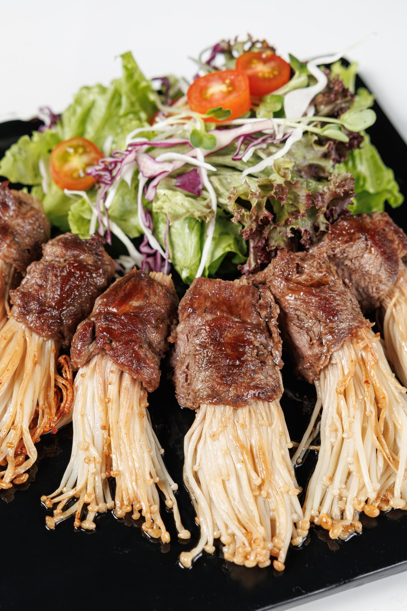  Bò Mỹ cuộn nấm kim châm 