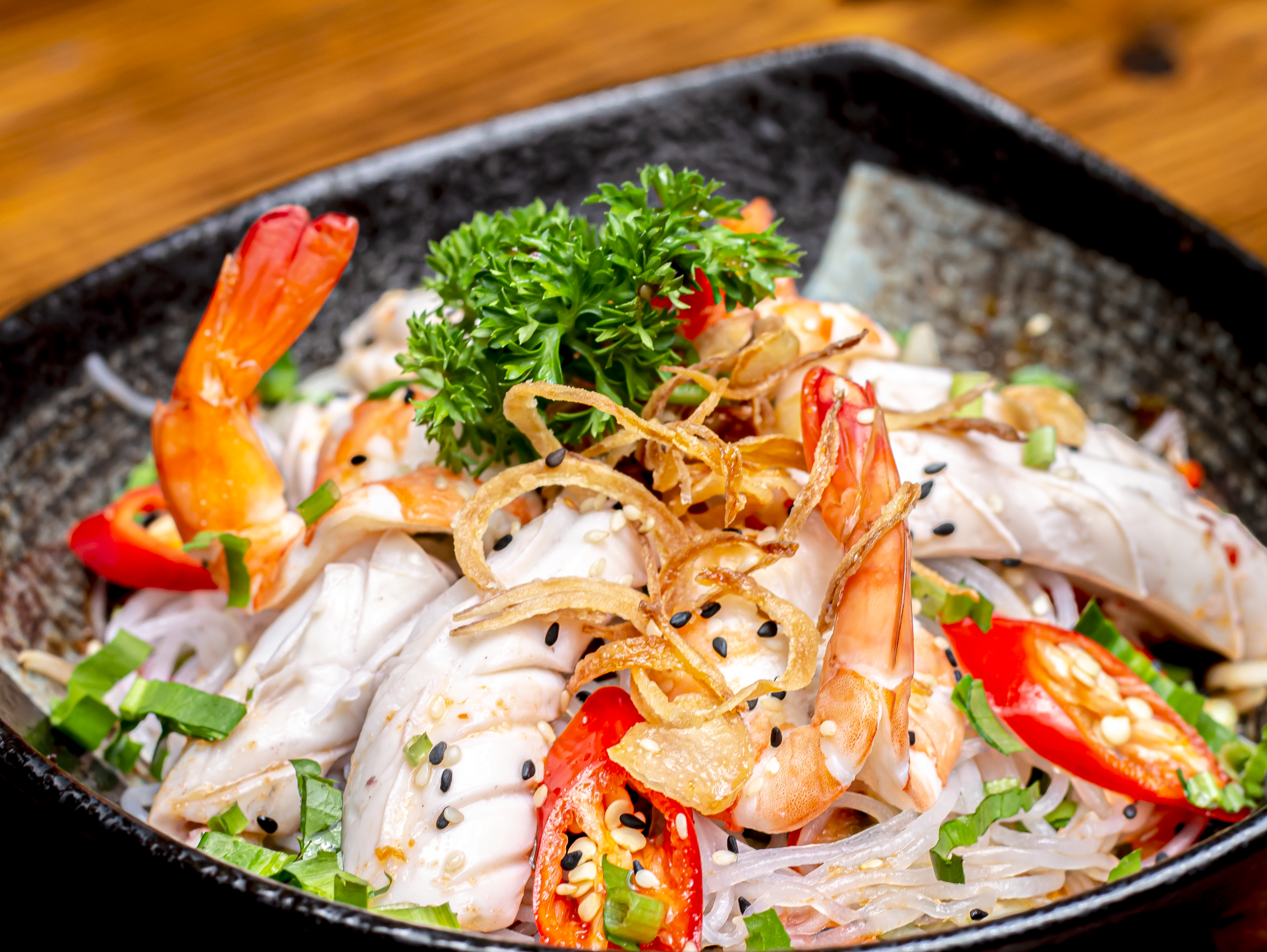  Gỏi Miến trộn hải sản 