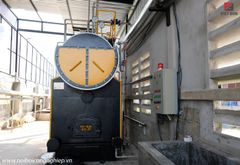 Nồi hơi đốt than củi công suất 1000kg.hơi/giờ