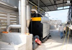 Nồi hơi đốt than củi công suất 1000kg.hơi/giờ