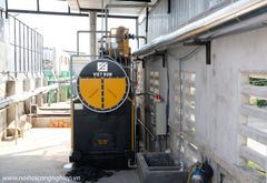 Nồi hơi đốt than củi công suất 1000kg.hơi/giờ