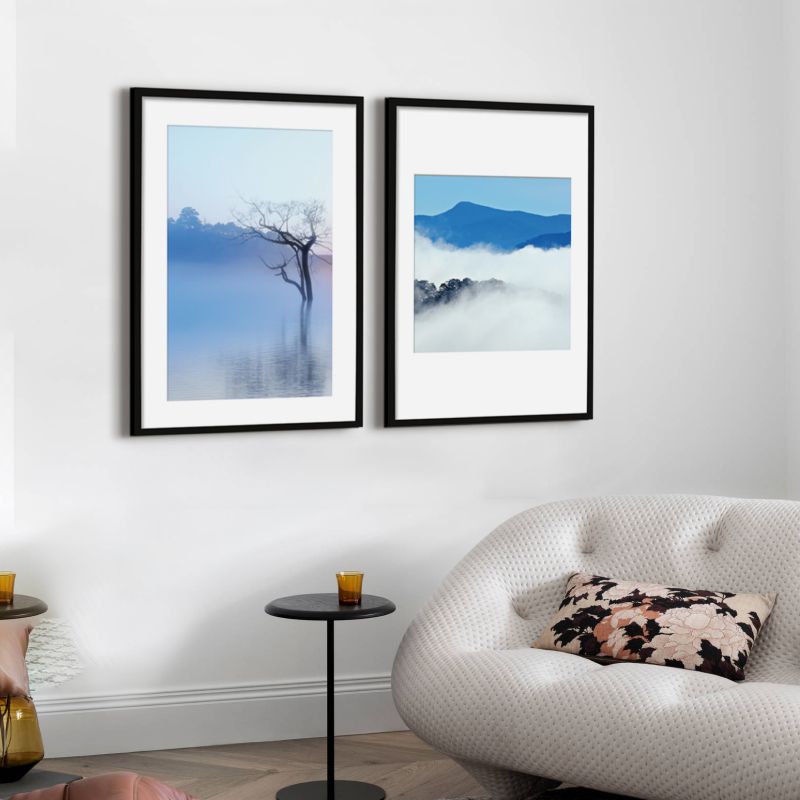 Bộ 2 tranh phong cảnh núi xanh – Mia Art