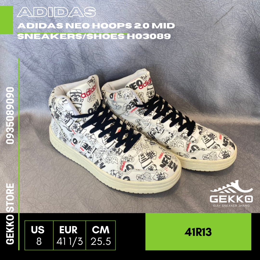 Adidas neo Hoops 2.0 Mid Sneakers/Shoes H03089 – Gekko 2hand Sneaker Store