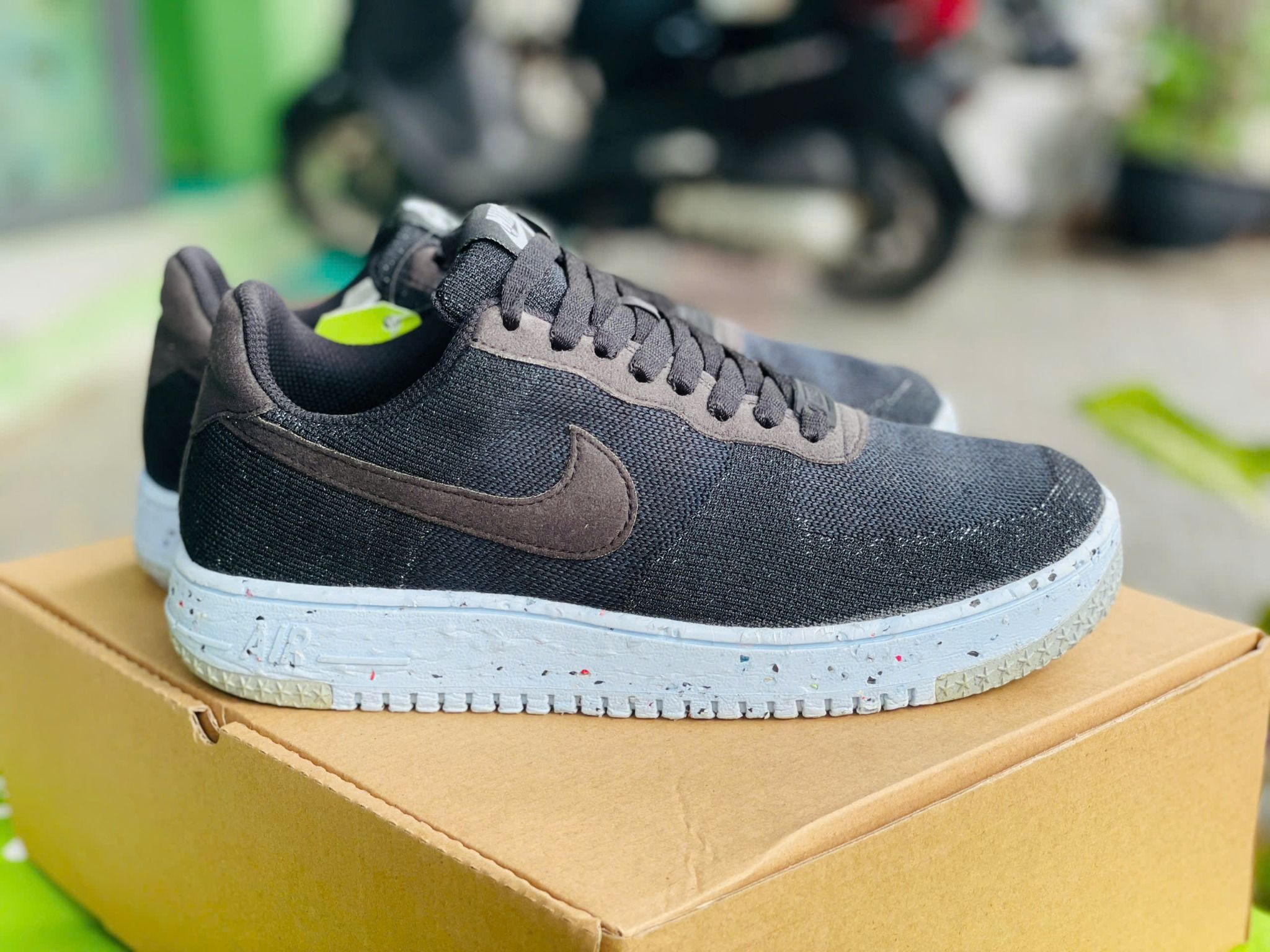 Nike Air Force Crater Flyknit 'Black Chambray Blue' – Gekko