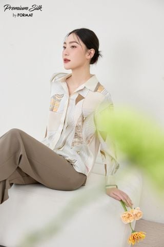 Áo sơ mi nữ dài tay B9LSS007M