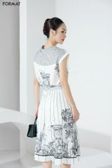 Chân váy nữ 2 lớp dập nhăn, in họa tiết designed by Format B917-889M