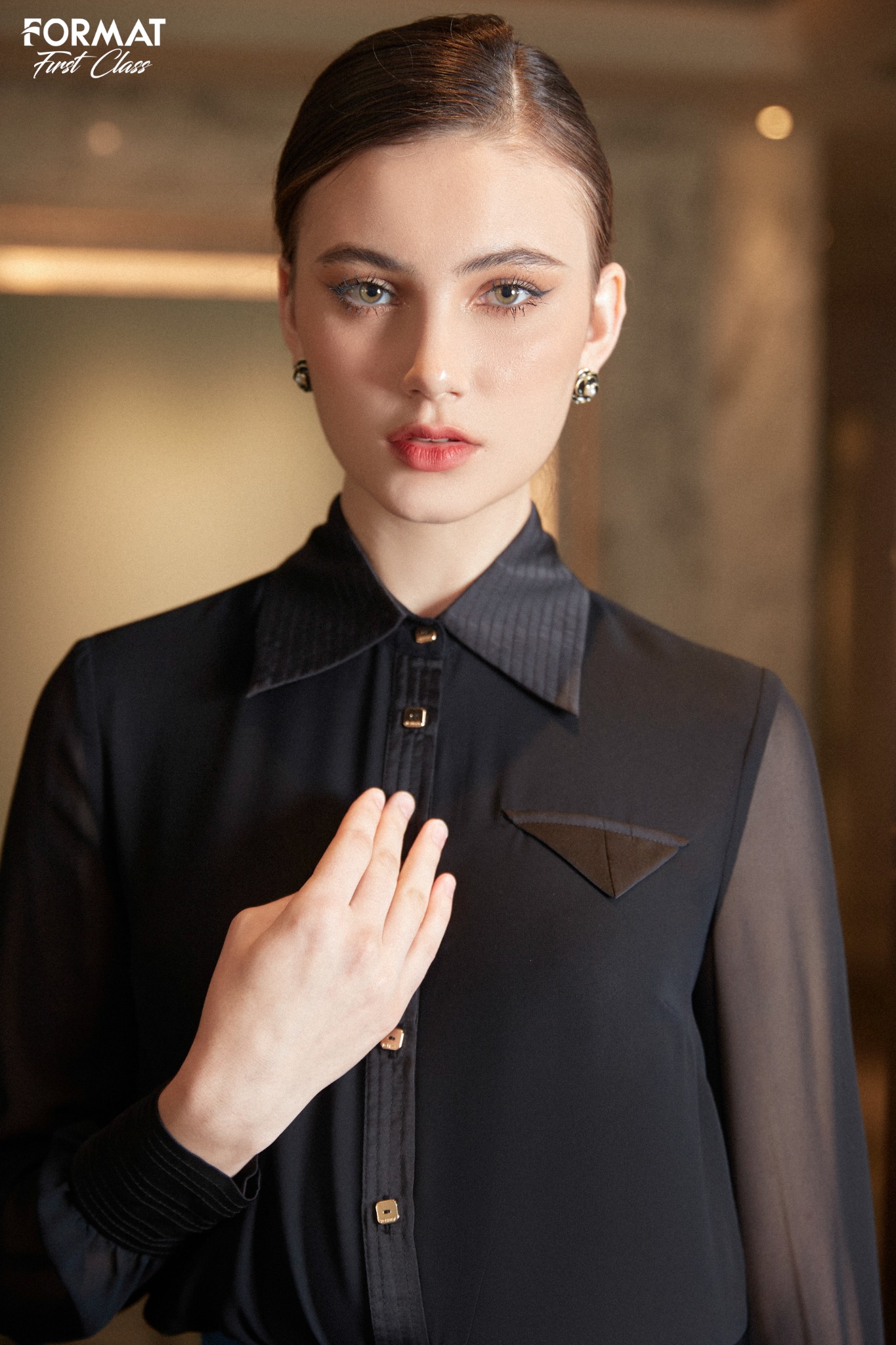 Áo sơ mi măng séc cổ button down cao cấp dáng slim fit chất liệu cotton  hạn chế nhăn thấm hút mồ hôi wemanwma2304
