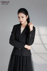 Áo vest nữ đính logo trang trí A959-012N