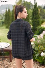 Áo blazer nữ 1 lớp túi giả có nắp B943-910M