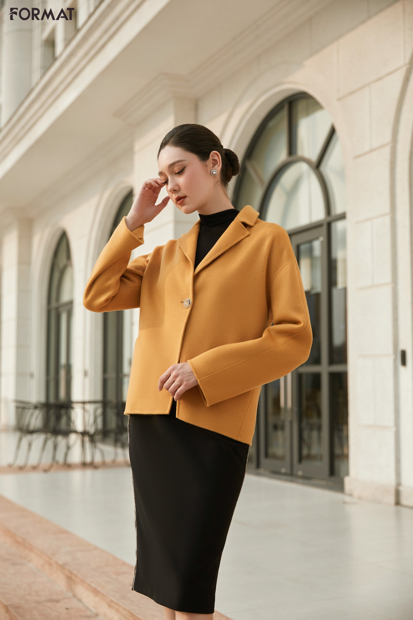 Áo Măng Tô Nữ Dáng Dài Hàng Hiệu  Áo Mangto Nữ Kaki đẹp  IVY moda
