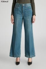 Quần Jeans nữ ống rộng B9JEA001M