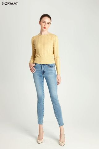 Quần jeans dài ôm sát nữ B9JEA003L