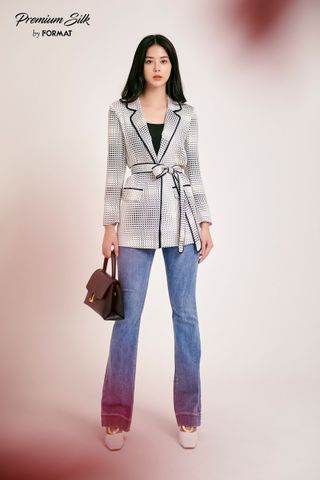 Áo blazer nữ dài tay B9BLZ001I