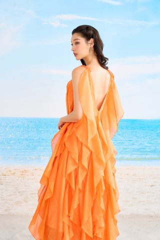  LILIA ORANGE DRESS 
