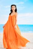  SS23 ĐẦM MAXI ORANGE BLING 