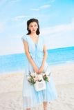  SS23 ĐẦM CAMELIA BLUE 