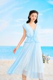  SS23 ĐẦM CAMELIA BLUE 