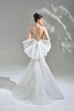  Tùng nơ phía sau - Train of Daisy White Dress 