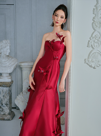  Celine Red Dress 