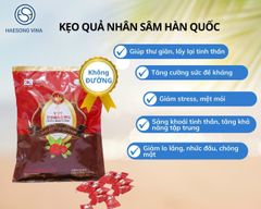 Kẹo quả sâm không đường - Sugar Free Ginsengberry Candy - Gói 200g