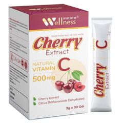 Cherry Extract - Bổ sung Vitamin C, tăng đề kháng - Hộp 30 gói, mỗi gói 3g