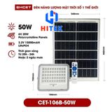 Đèn Pha Năng Lượng Mặt Trời CET-106B-50W 