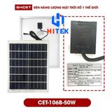  Đèn Pha Năng Lượng Mặt Trời CET-106B-50W 