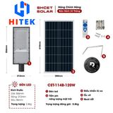  Đèn Đường Năng Lượng Mặt Trời CET-114-120W 