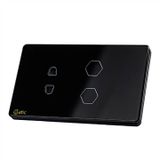  Công Tắc Cảm Ứng Datic – 2 Nút Cảm Ứng + 1 Ổ Cắm- Hàng Chính hãng 