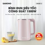  Bình Đun Siêu Tốc Samono SW-EKP13 2 Lớp Cách Nhiệt Cao Cấp 
