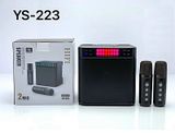 Loa Karaoke YS223 Kèm 2 Micro Không Dây Kiêm Bluetooth, USB, Thẻ nhớ- Loa YS-223 Nhỏ Gọn Âm Thanh Chất Lượng, Độ Bền Cao 