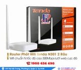  Bộ Phát Wifi Tenda N301 chuẩn N tốc độ 300Mbps 