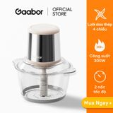  Máy xay thịt thực phẩm đa năng MG20M-WH01A Gaabor  công suất 300W cối thủy tinh 4 lưỡi dao sắc bén - Hàng chính hãng 