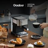  Máy pha cà phê Espresso đánh bọt 20 Bar GAABOR GCM-M15BK01 - Hàng chính hãng 