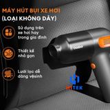  MÁY HÚT BỤI Ô TÔ CẦM TAY GAABOR GVCC-M1A1 KHÔNG DÂY LỰC HÚT MẠNH, 4 ĐẦU HÚT ĐA NĂNG Ô TÔ - HÀNG CHÍNH HÃNG 