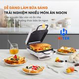  Máy kẹp sandwich SM60M-WH01A GAABOR nướng bánh mì, rán trứng, nướng thịt tiện dụng cho bữa sáng - Hàng chính hãng 