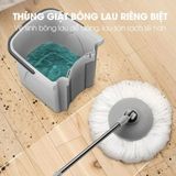  Bộ lau nhà thông minh xoay  360 độ BONBOX BCT706 kèm xô lau dạng  xoay 2 ngăn có thể tháo rời - Hàng chính hãng 
