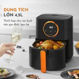  Nồi chiên không dầu GAABOR  GA-E45A01 màu đen dung tích 4,5 lít  công suất 1400W điều khiển cảm ứng - hàng chính hãng 