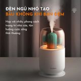  Máy phun sương nano mini tạo ẩm,  khuếch tán tinh dầu có đèn ngủ GAABOR  GMH-N3A dung tích 300ml- Hàng chính hãng 