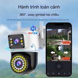  Camera Yoosee Ngoài Trời 2 Mắt 5.0 MP Full Color Xoay 360 Độ 